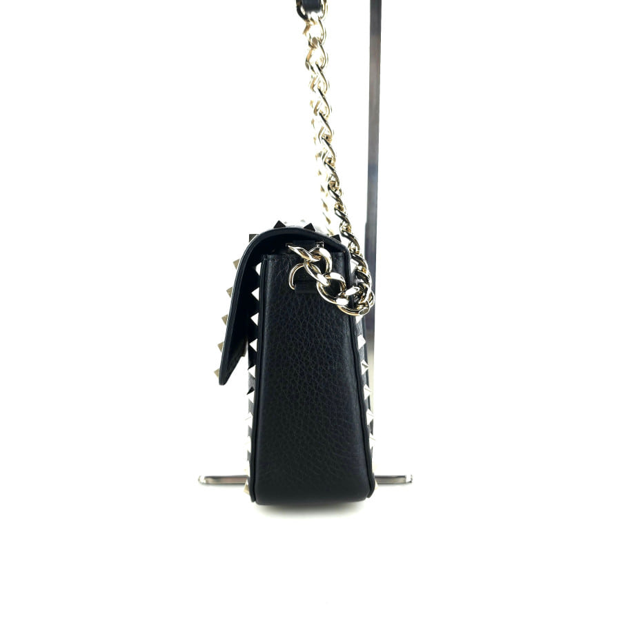 Rockstud flap shoulder bag crossbody bag