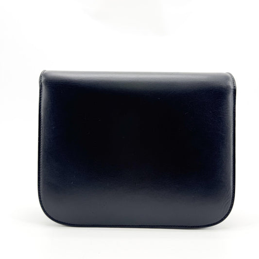 Celine Classic Box Medium Crossbody Bag Black Gold Hardware