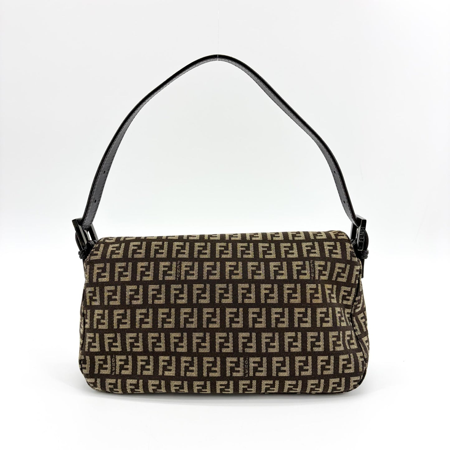 Fendi Zucchino Baguette Bag Brown