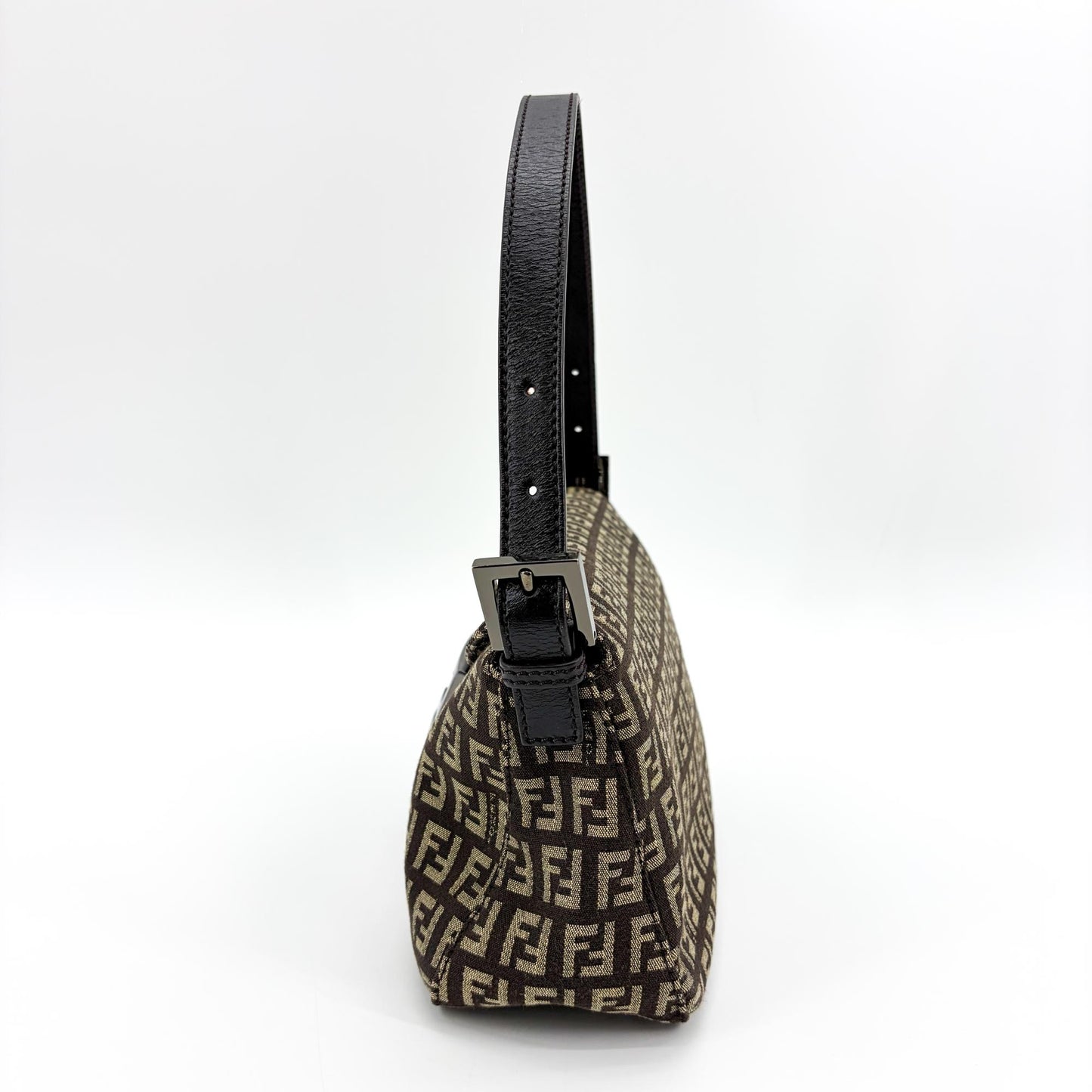 Fendi Zucchino Baguette Bag Brown