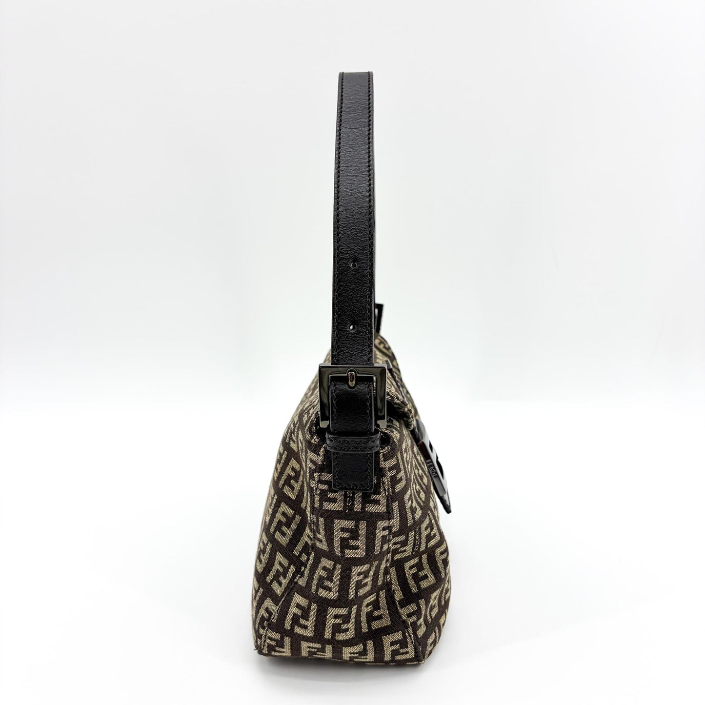 Fendi Zucchino Baguette Bag Brown