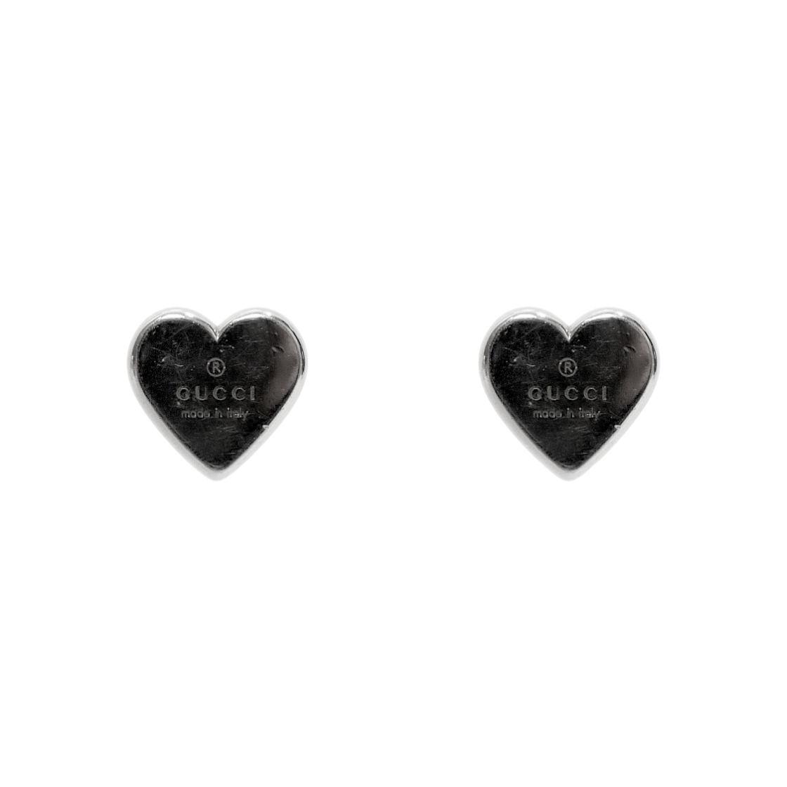 Gucci Heart Silver Earrings