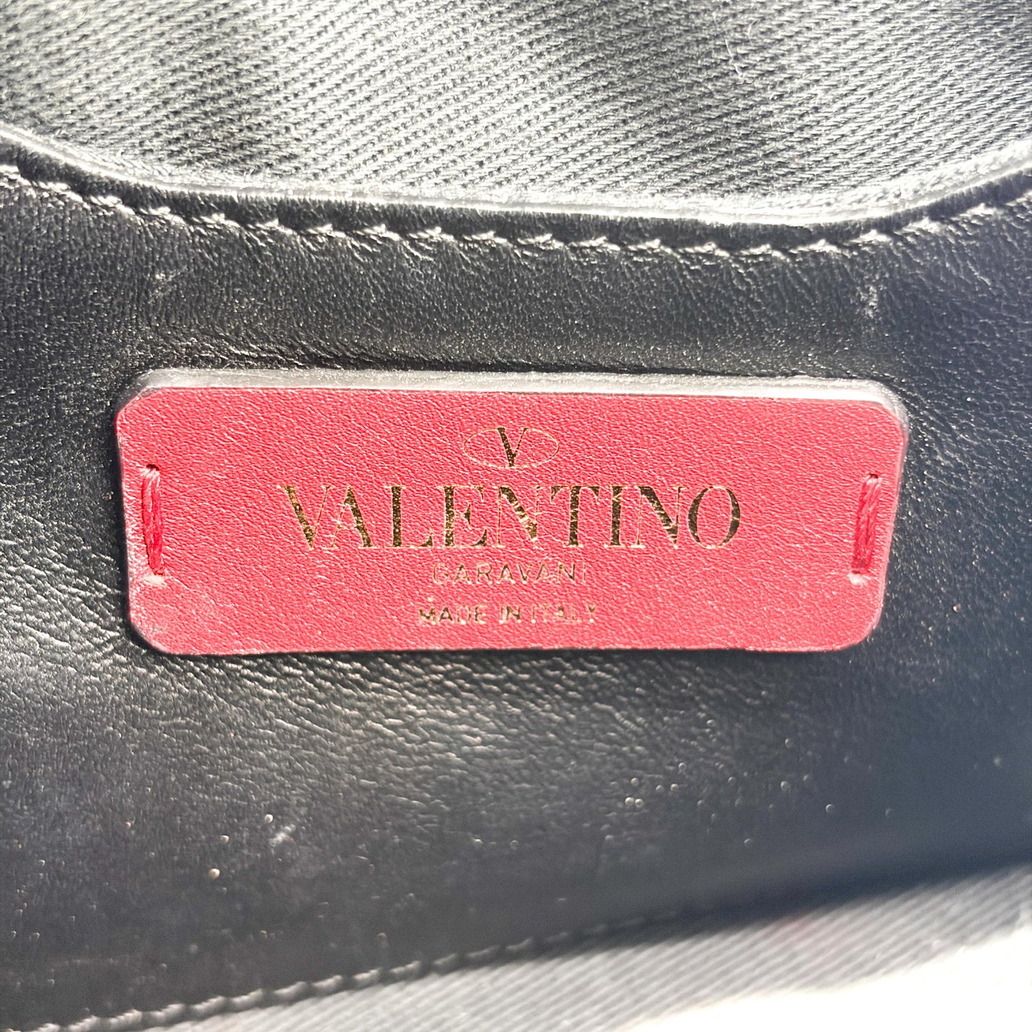 Valentino Garavani Rockstud Spike Small Top Handle Bag Black