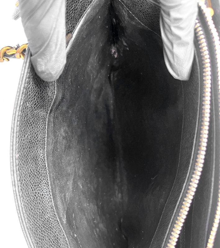 Chanel Black Caviar CC Pocket Shoulder Bag