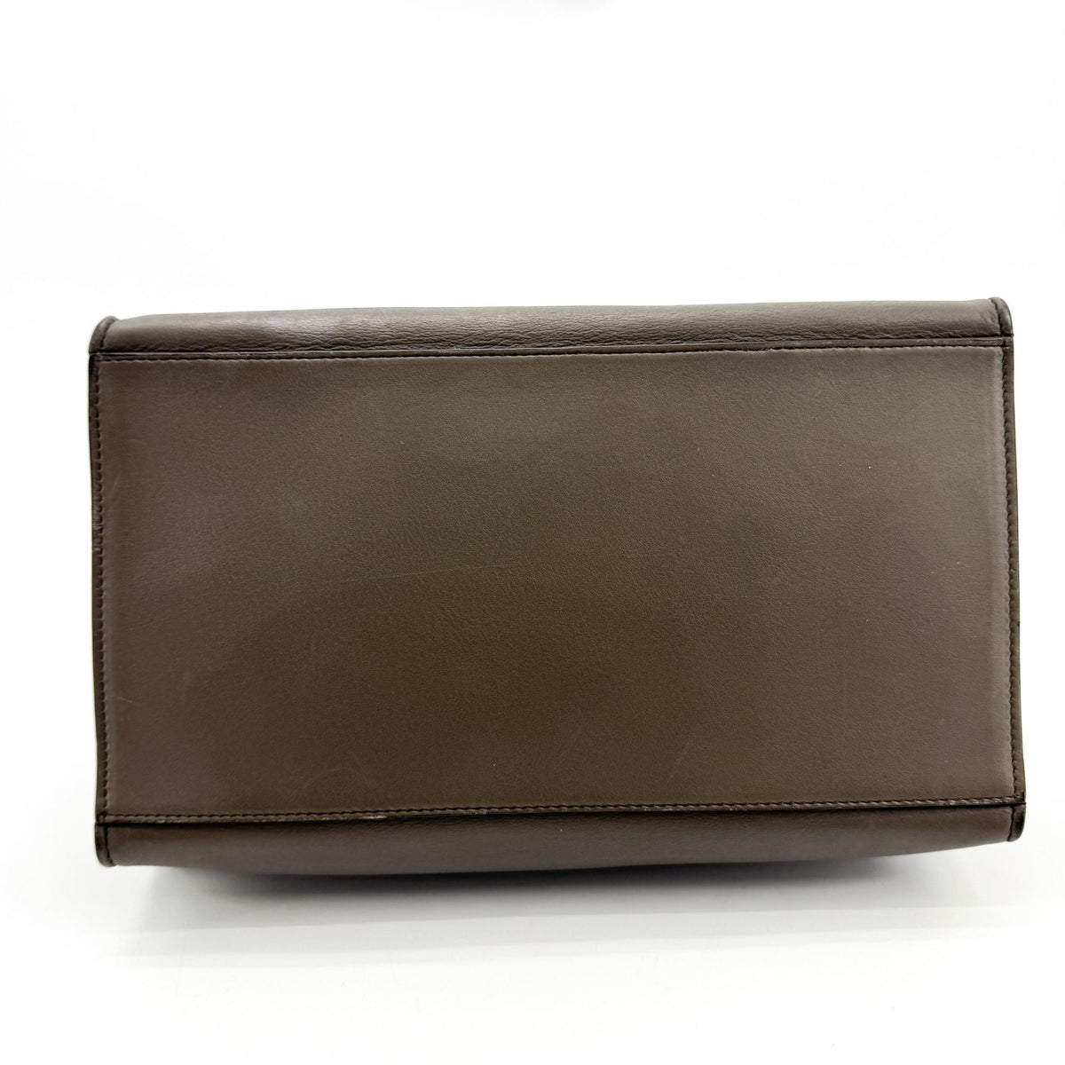 Celine Trapeze Small Tote Bag Burgundy Dark Brown