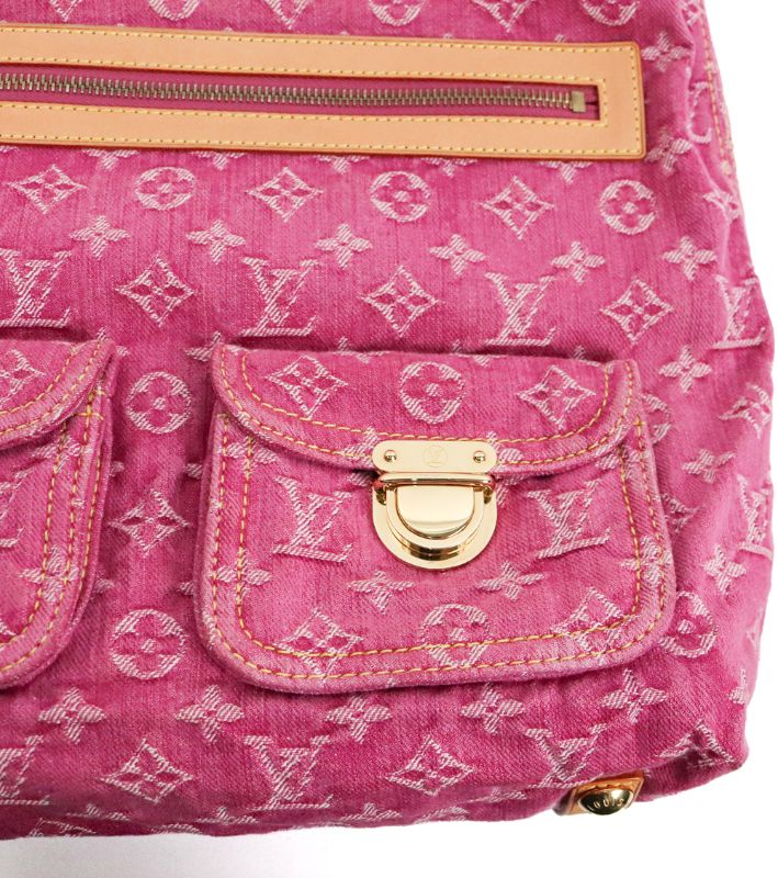 Louis Vuitton Pink Denim Baggy GM