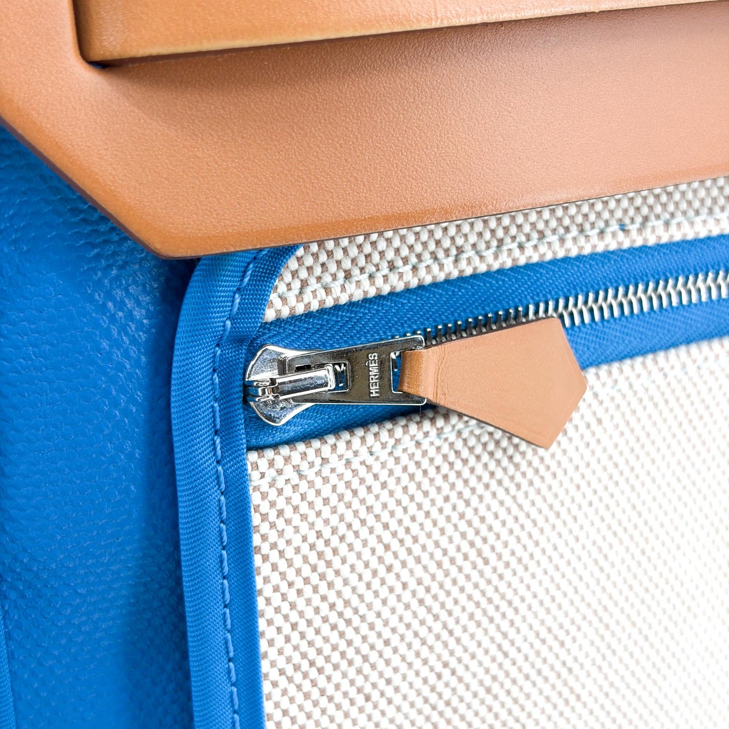 Hermès Herbag Zip 31 Blue Gold Silver Hardware