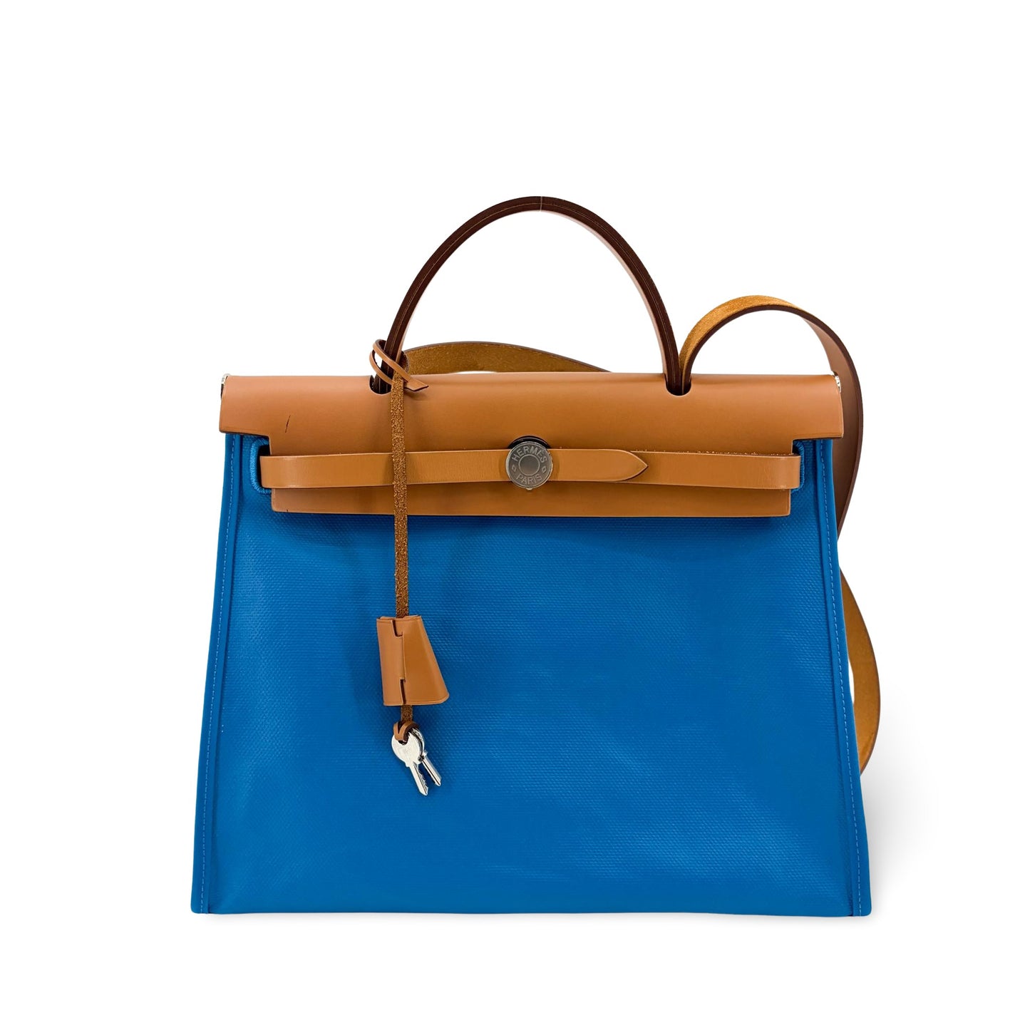 Hermès Herbag Zip 31 Blue Gold Silver Hardware