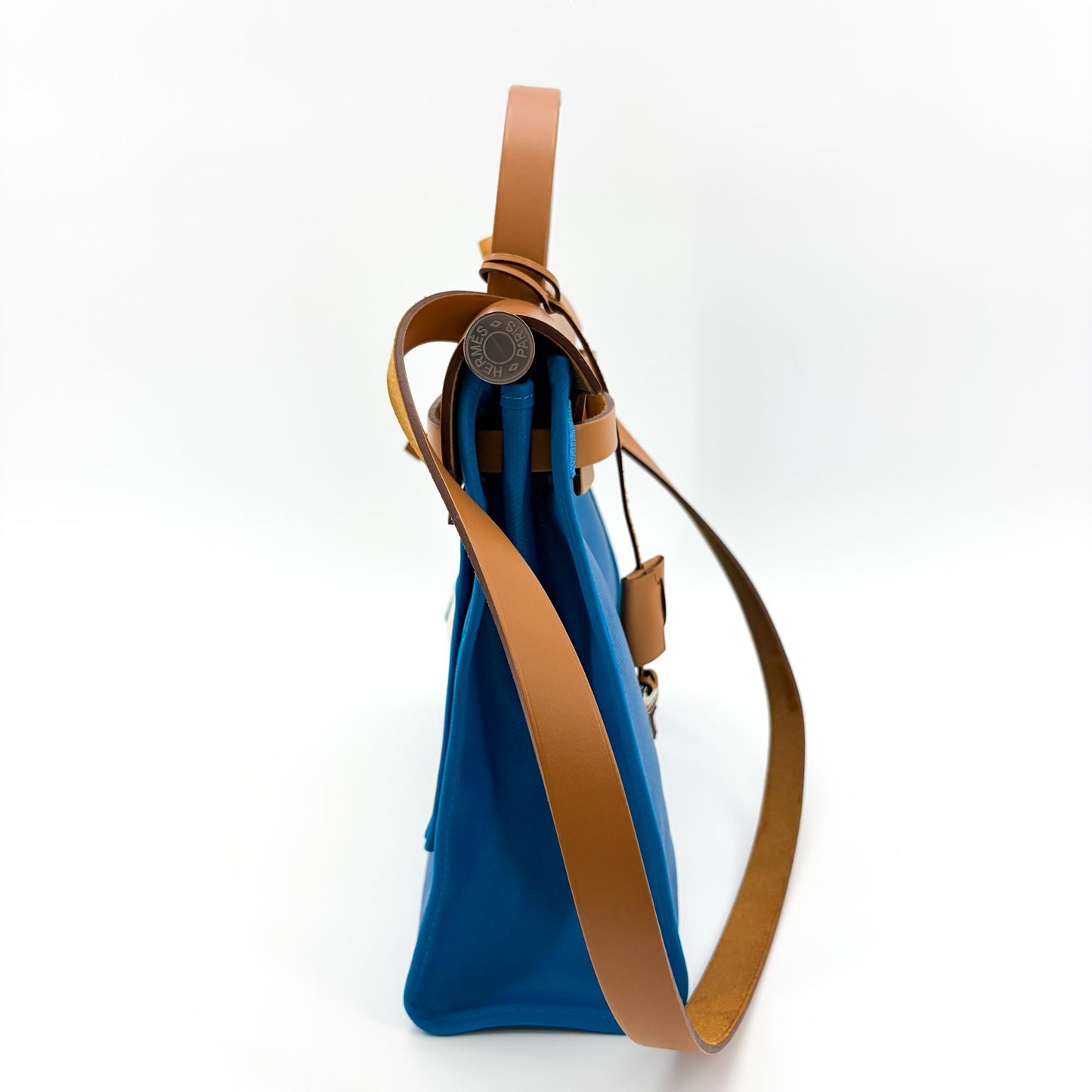 Hermès Herbag Zip 31 Blue Gold Silver Hardware