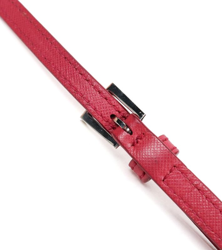 Prada Pink Nylon Quilted Chain Shoulder Bag