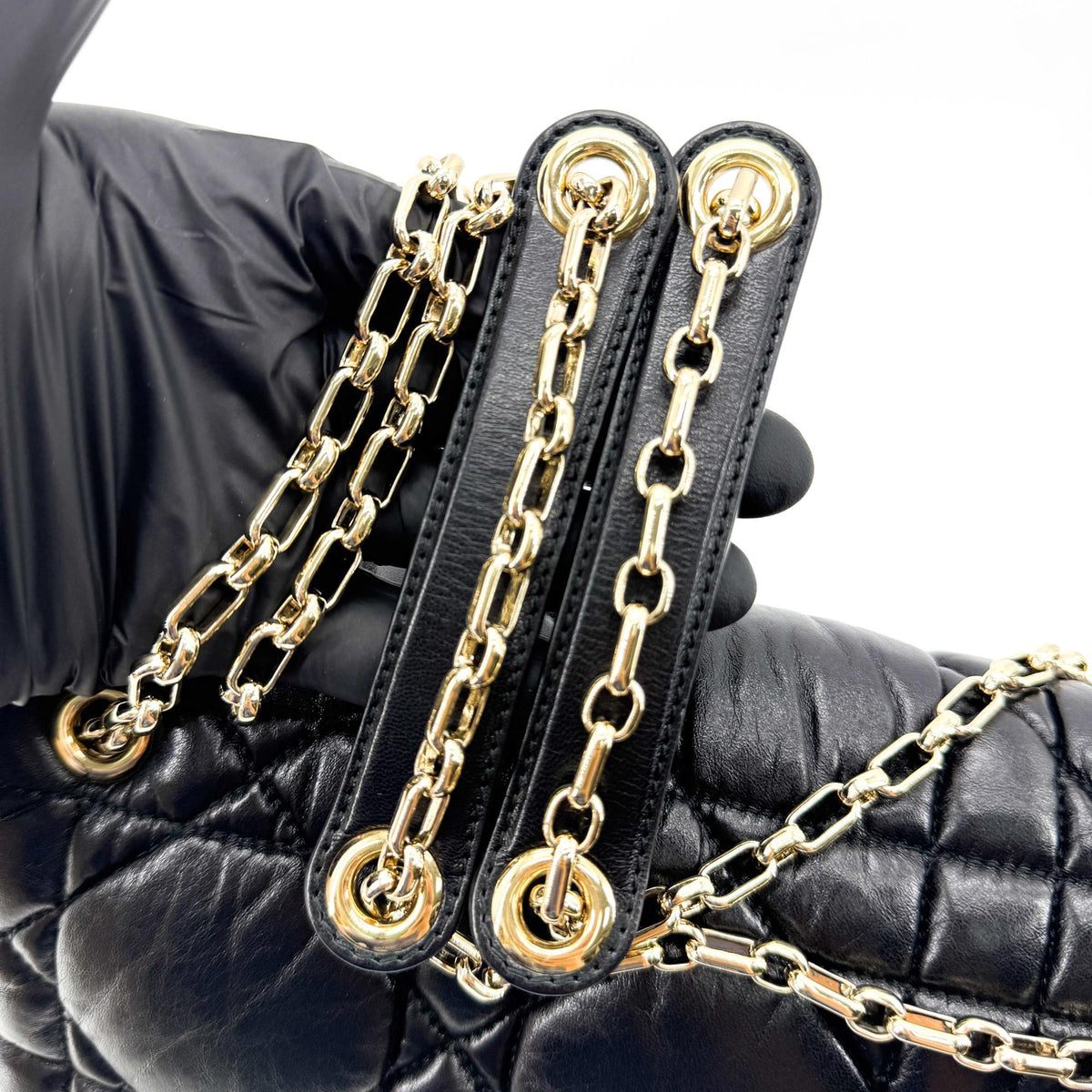 Dior Caro Medium Crossbody Bag Black