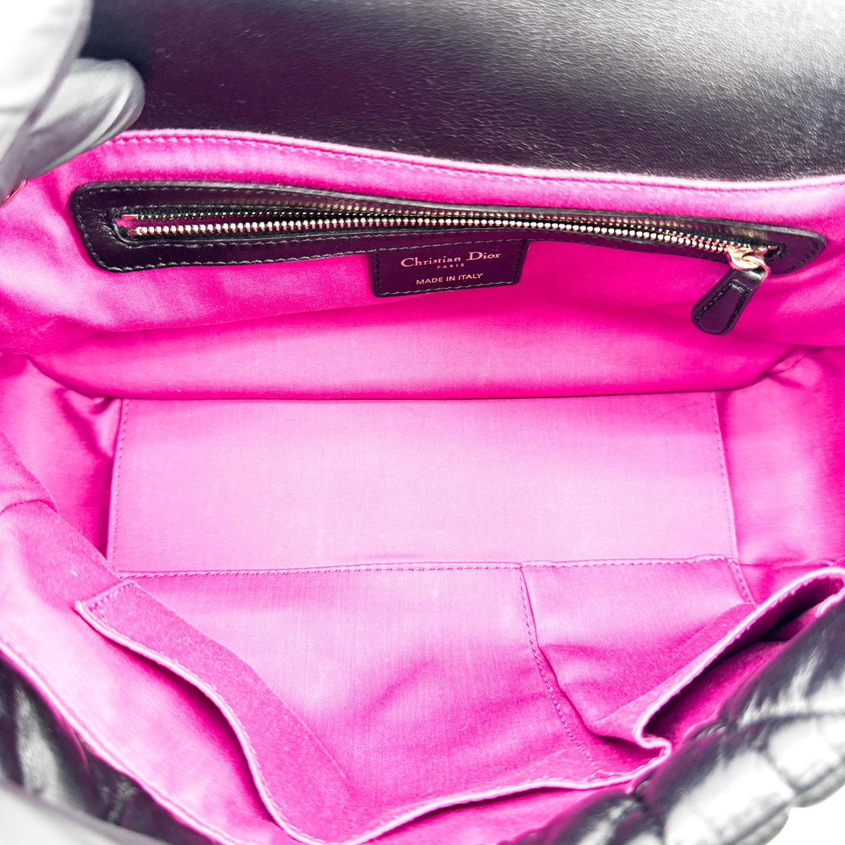Dior Caro Medium Crossbody Bag Black