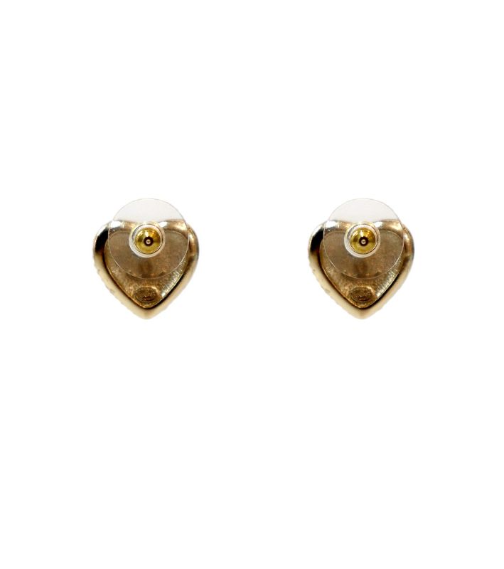 Chanel Heart Cubic Earrings