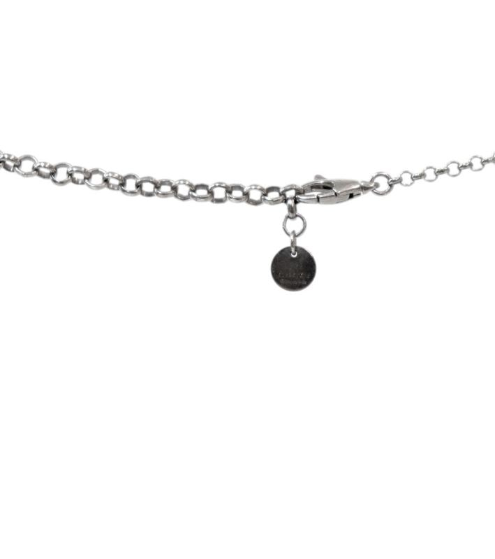 Gucci Ebony Interlocking G Silver Necklace