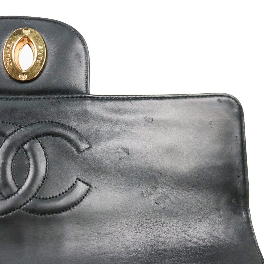 Chanel Black Faden Big CC Backpack