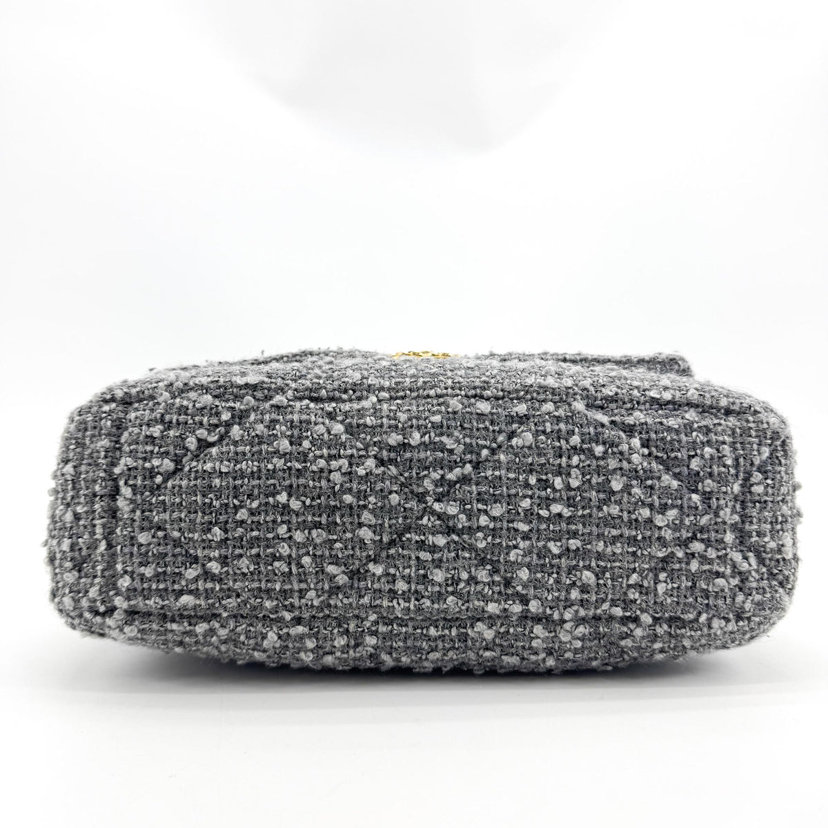 Chanel 19 Mini Flap Bag Tweed Grey