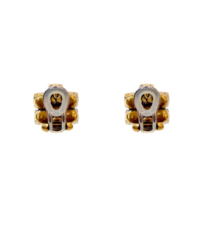 Gucci Crystal Double G Gold Earrings