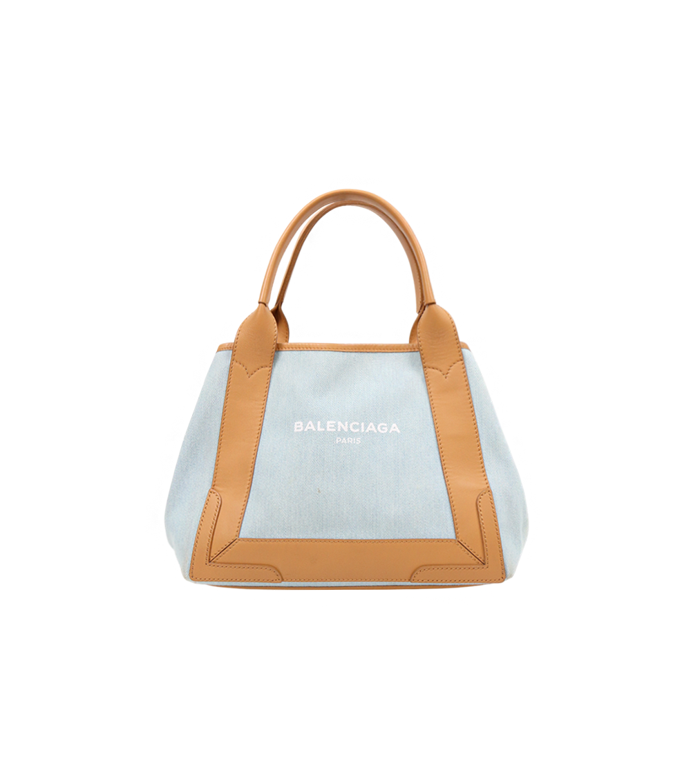 Balenciaga Denim Cabas Tote