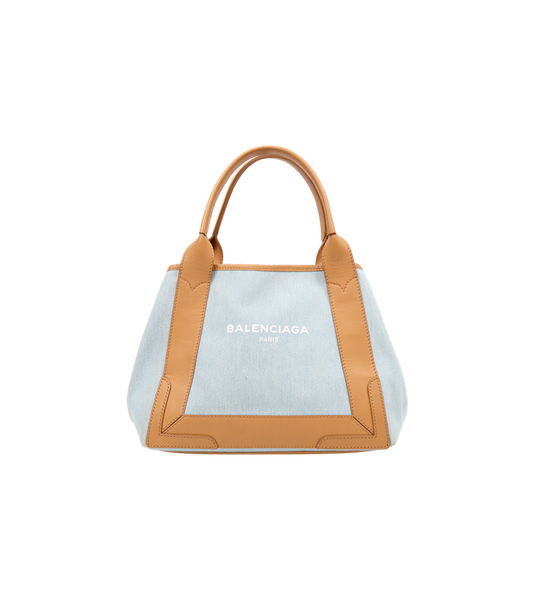 Balenciaga Denim Cabas Tote