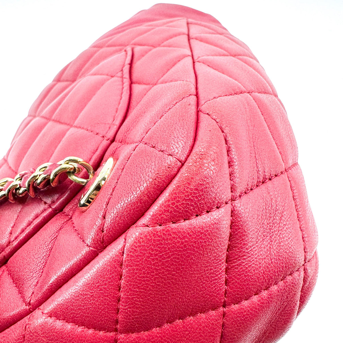 Chanel Quilted Lambskin Mini Drawstring Backpack Pink Champagne Gold