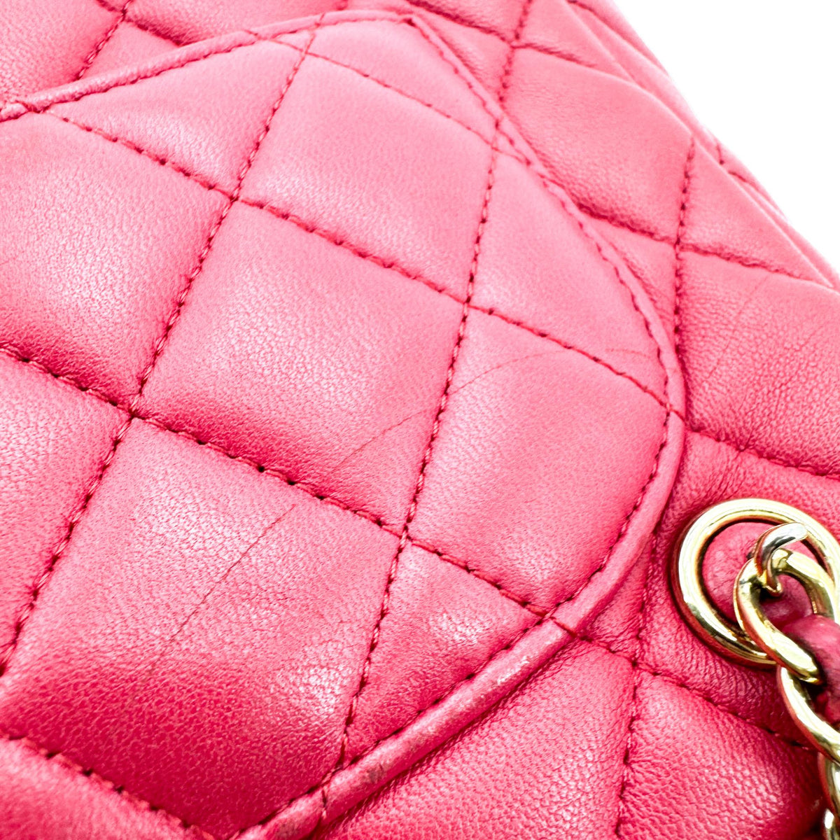 Chanel Quilted Lambskin Mini Drawstring Backpack Pink Champagne Gold