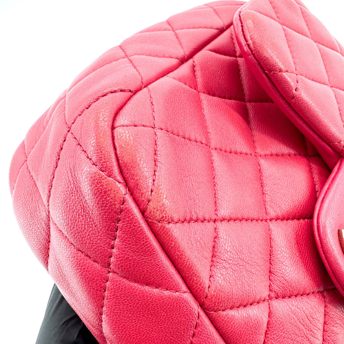 Chanel Quilted Lambskin Mini Drawstring Backpack Pink Champagne Gold