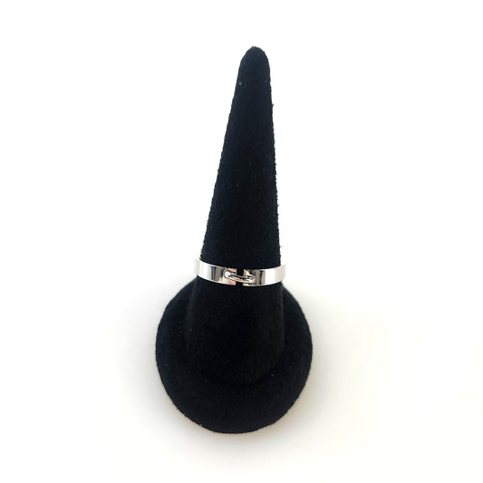 60 Liens Évidence White Gold 4mm Ring