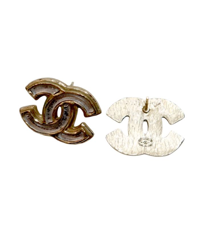 Chanel CC Logo Earrings