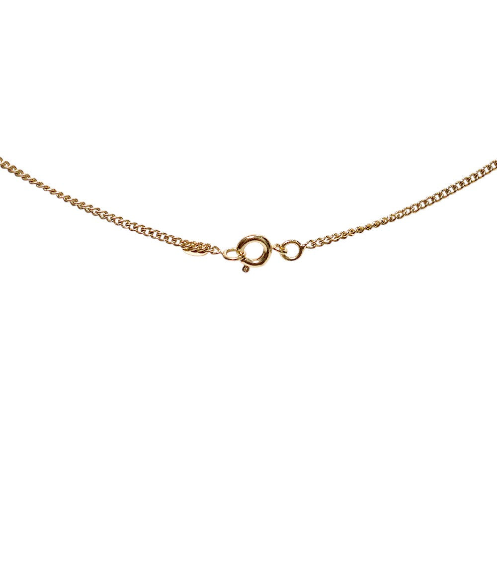 Chanel Black CC Gold Necklace
