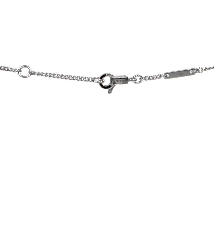 Celine Black University Silver Necklace