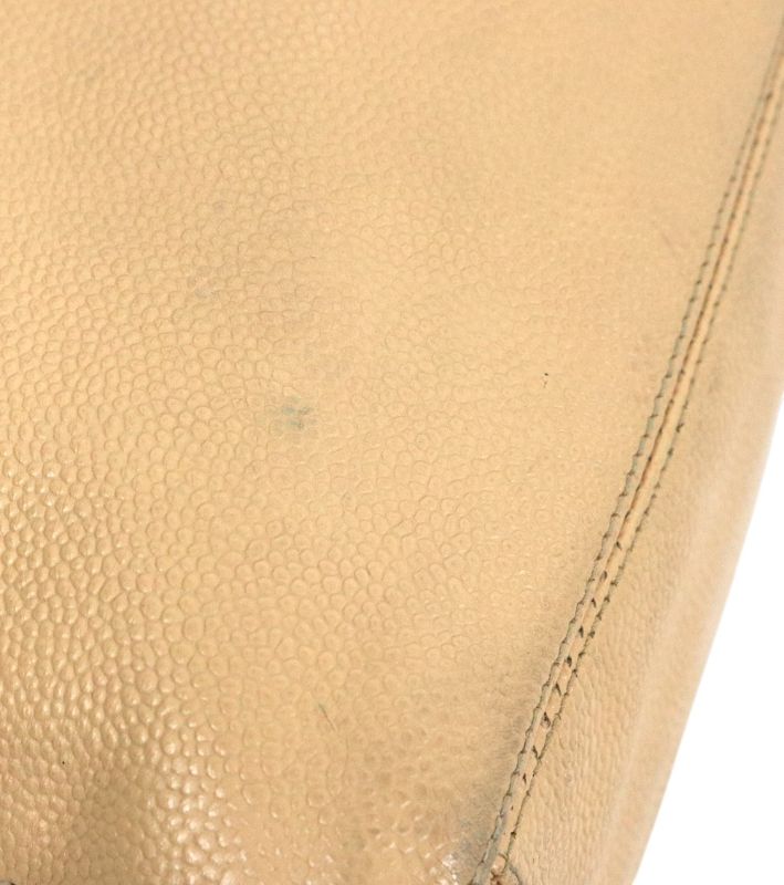 Chanel Beige Caviar CC Chain Shoulder Bag