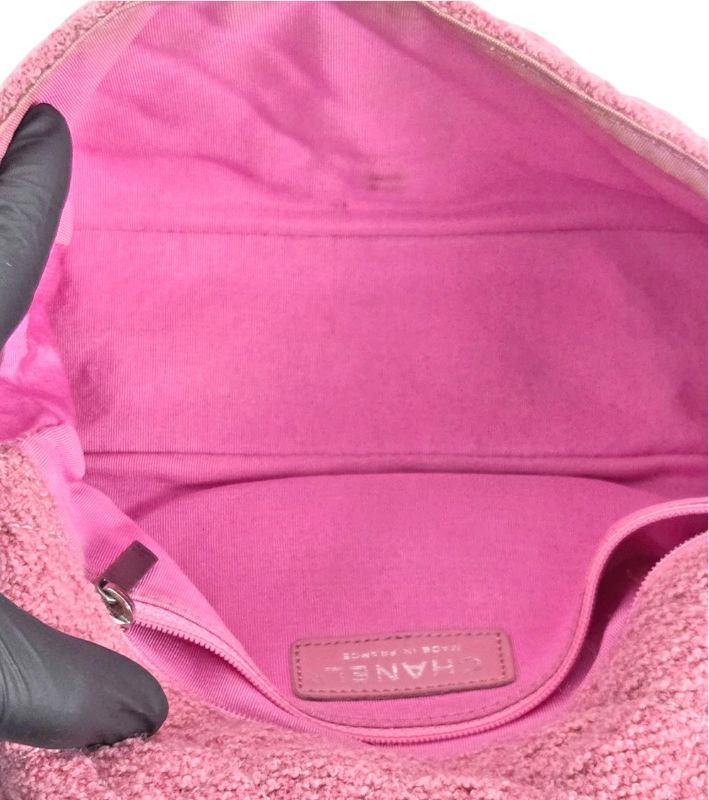 Chanel Pink Tweed 2.55 Shoulder Bag