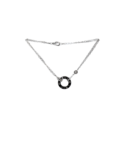 Cartier 18K White Gold and Diamond Love Bracelet