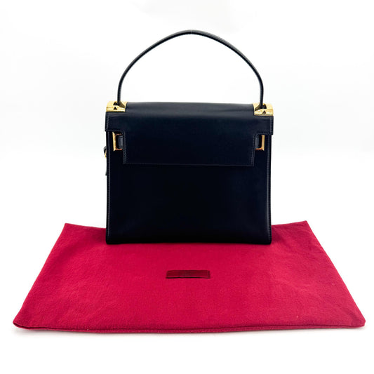 Valentino Rockstud Shoulder Bag Black with Gold Hardware