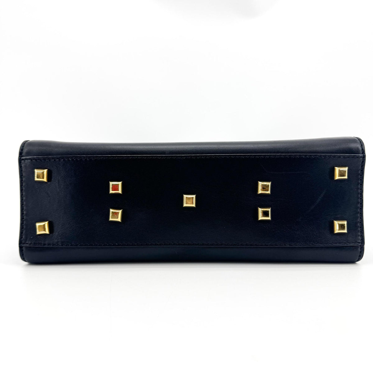 Valentino Rockstud Shoulder Bag Black with Gold Hardware