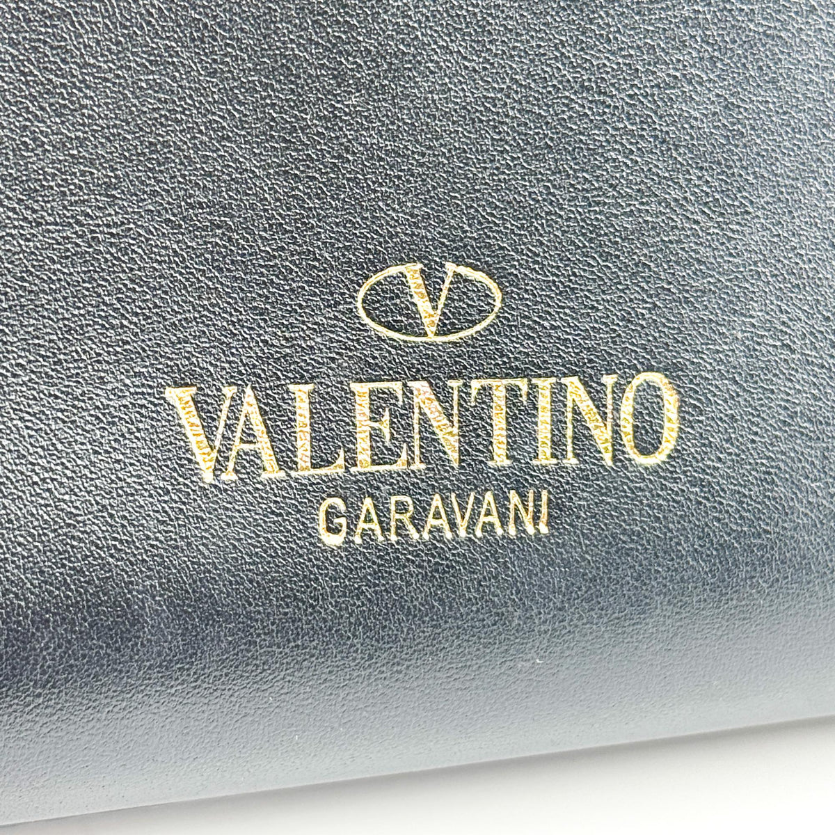 Valentino Rockstud Shoulder Bag Black with Gold Hardware