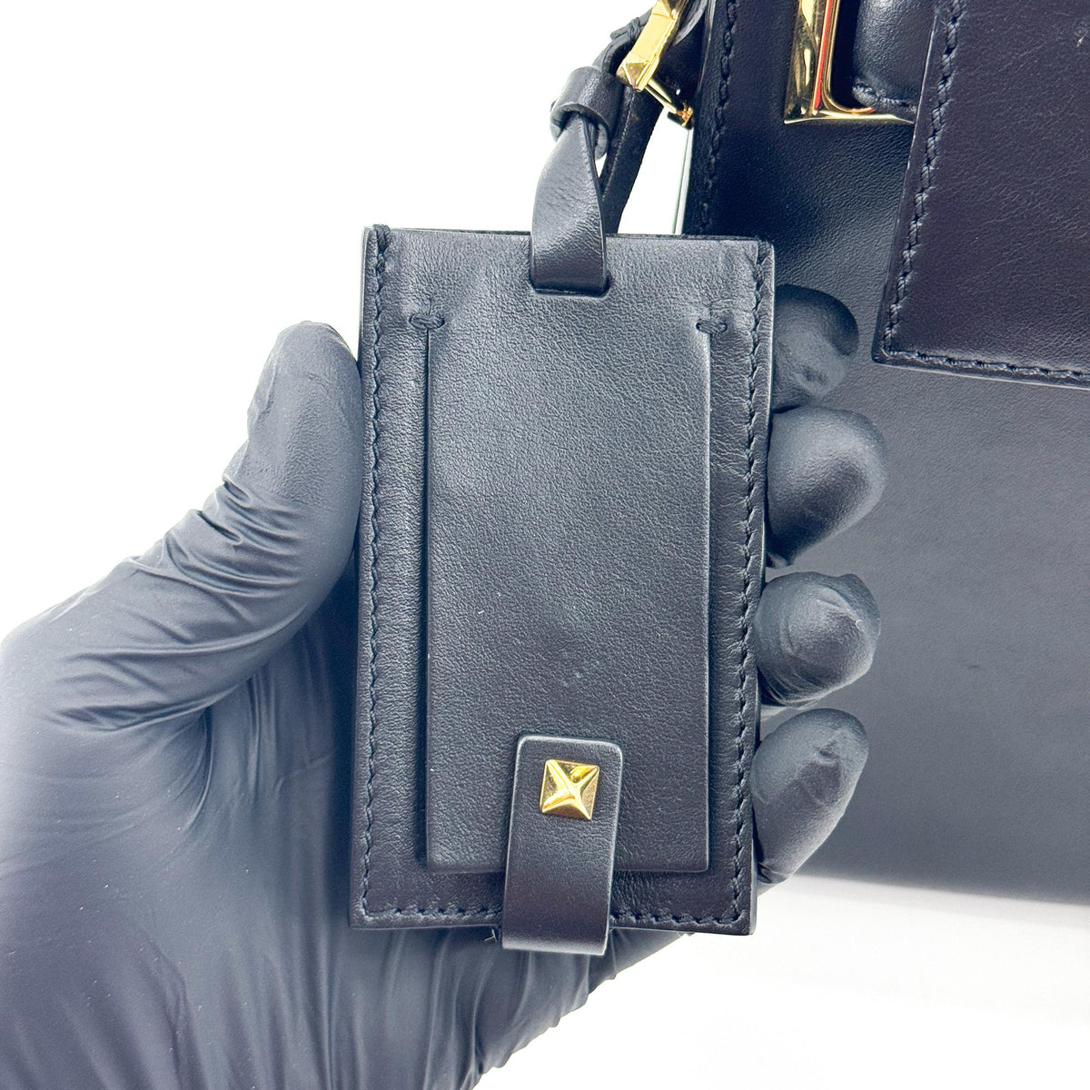 Valentino Rockstud Shoulder Bag Black with Gold Hardware