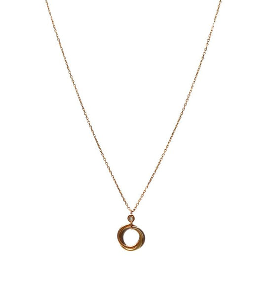 Cartier 18K Gold Trinity Diamond Single-Strand Necklace