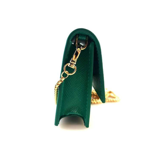 Saffiano Chain Strap Card Holder 1MR034