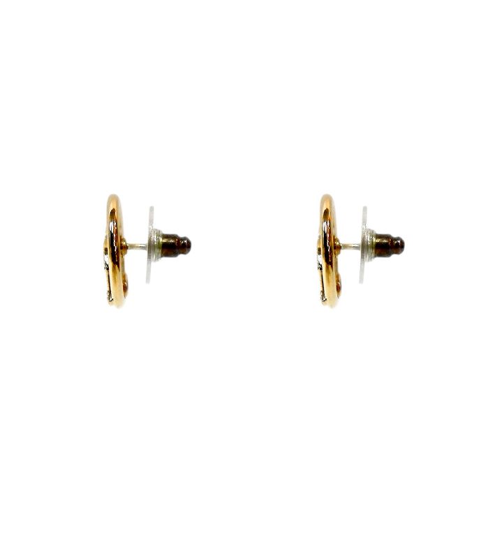 Chanel Circle CC Earrings