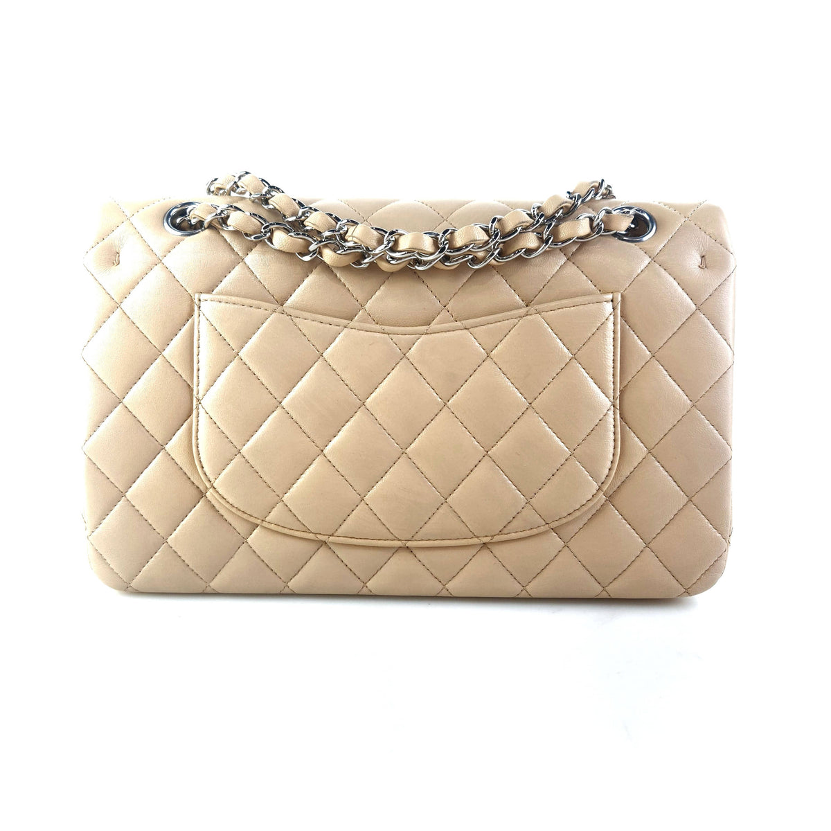 Medium Classic Lambskin Flap Shoulder Bag A01112