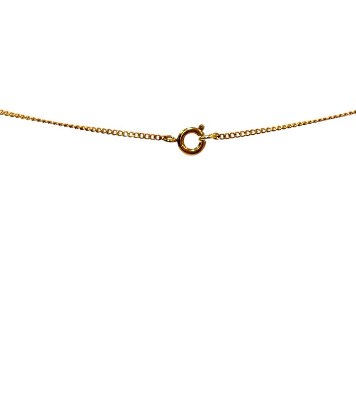 Chanel Pink Blambon Gold Necklace