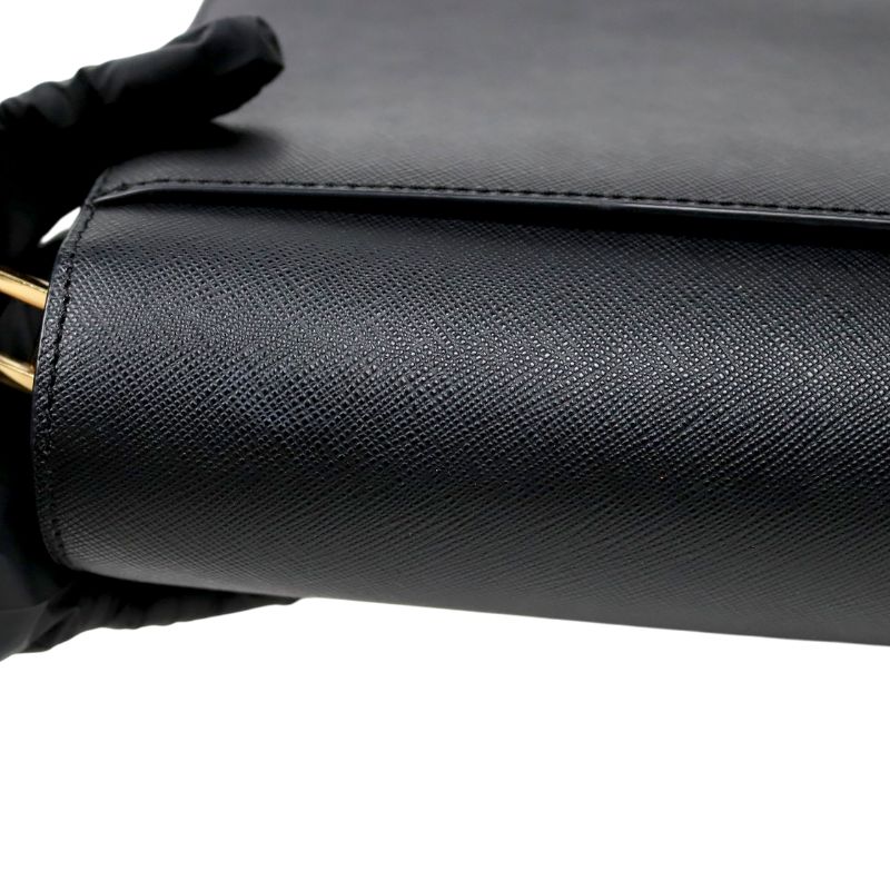 Marni Black Saffiano Trunk Bag