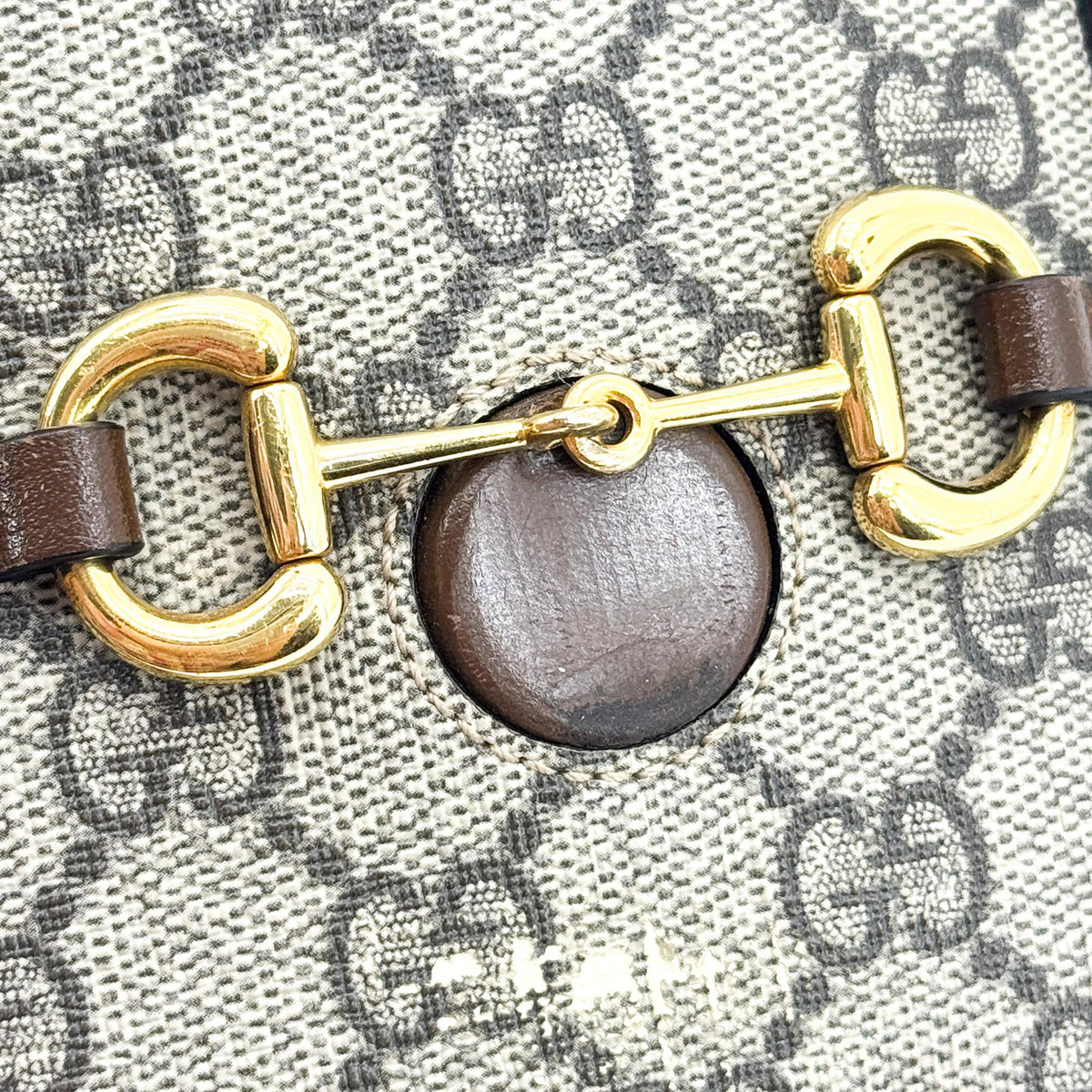 Gucci Horsebit 1955 Mini Crossbody Bag Beige Brown