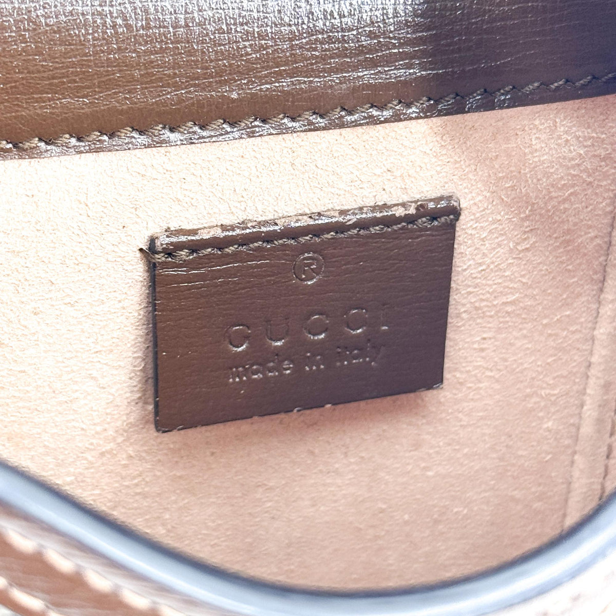 Gucci Horsebit 1955 Mini Crossbody Bag Beige Brown