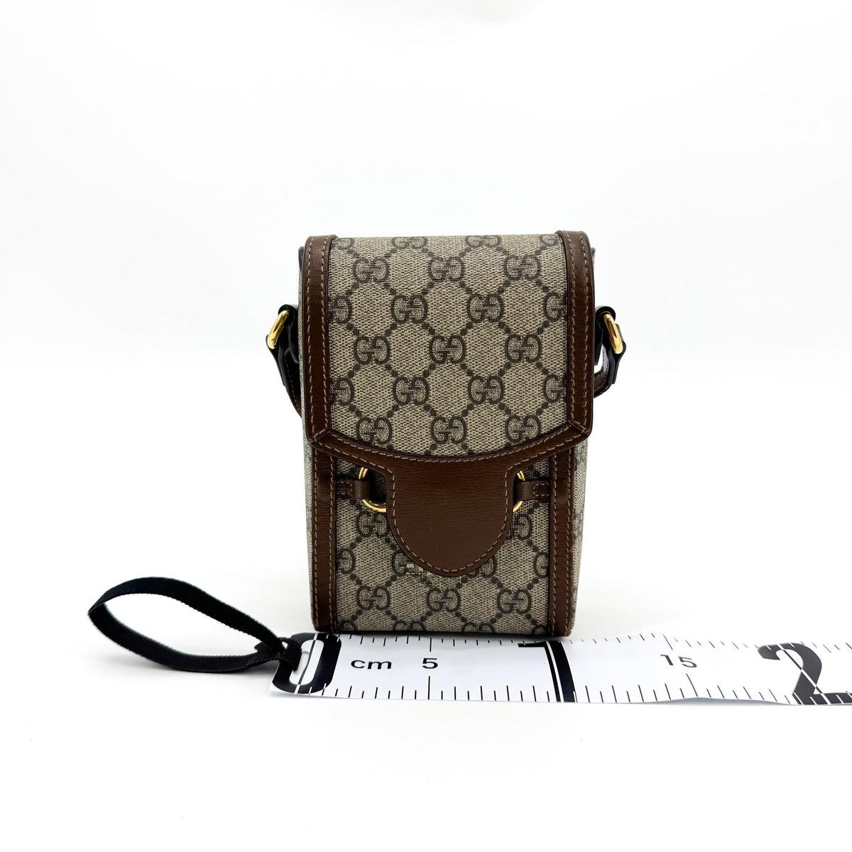 Gucci Horsebit 1955 Mini Crossbody Bag Beige Brown