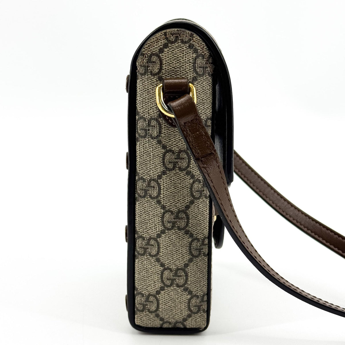 Gucci Horsebit 1955 Mini Crossbody Bag Beige Brown