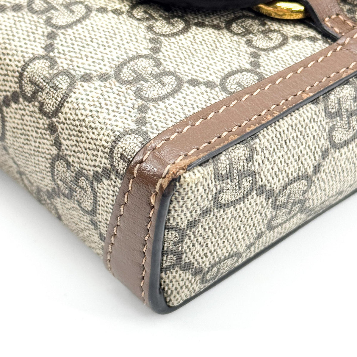 Gucci Horsebit 1955 Mini Crossbody Bag Beige Brown