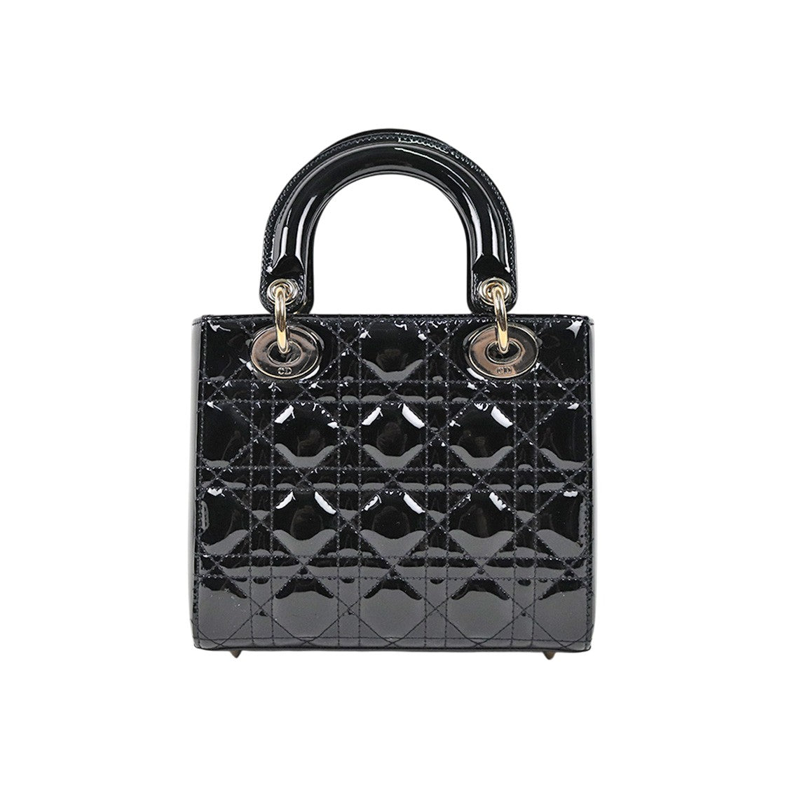 Dior Small Black Faden Lady Bag