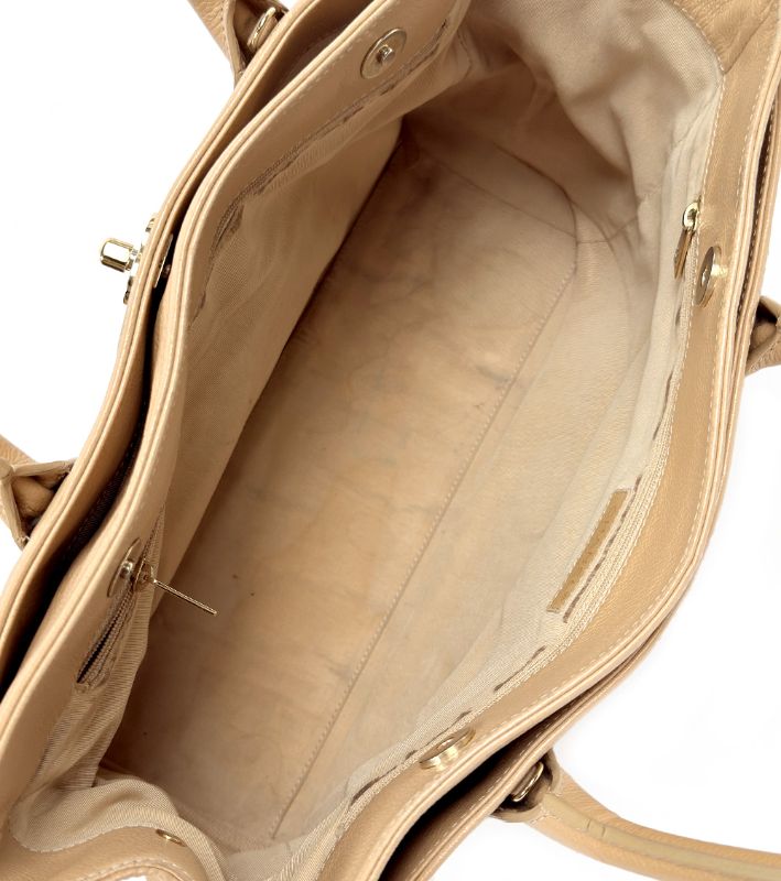 Chanel Beige Caviar Surf Bag